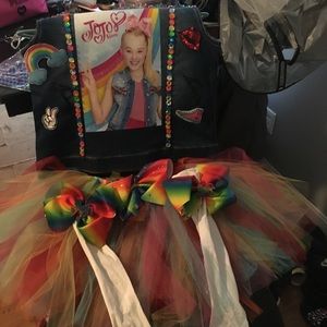 JOjo outfit made by me tutu and vest
